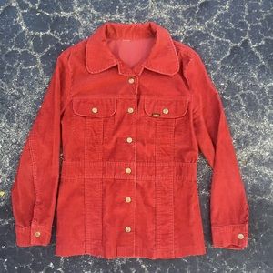 Vintage Rust Orange Corduroy Jacket